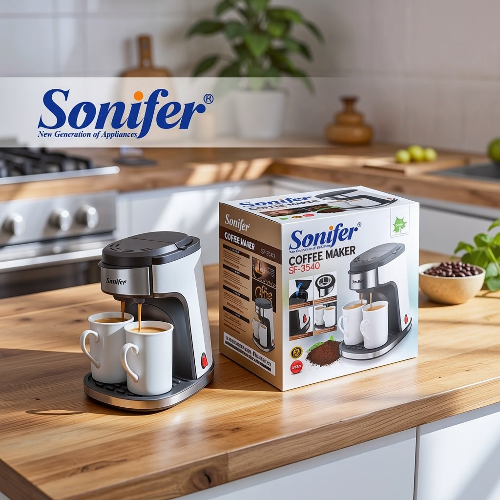 Machine à Café Filtre 2 Tasses SONIFER SF-3540