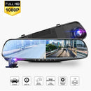 Caméra Rétroviseur de Voiture Full HD 1080P avec Caméra Arrière Grand Angle 170°
