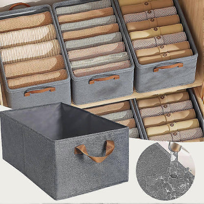 Boîte de rangement pliable avec couvercle transparent