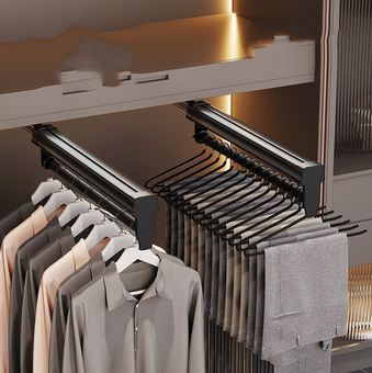 Porte-pantalons coulissant pour dressing