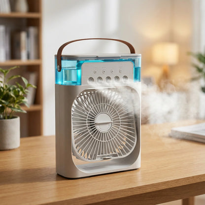 Ventilateur Rechargeable avec Refroidissement d’Air