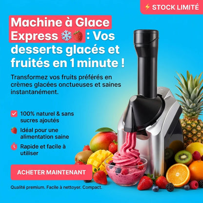 Machine à Glace Express LAMACOM – Desserts Glacés en 1 Minute