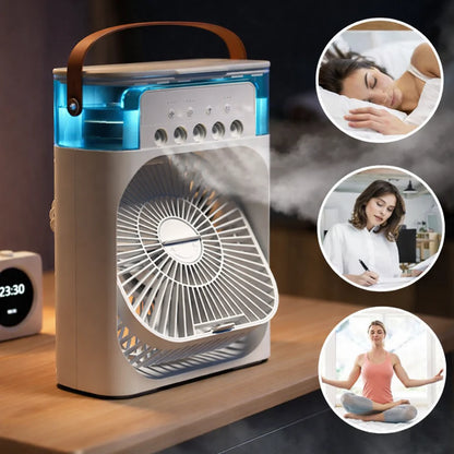 Ventilateur Rechargeable avec Refroidissement d’Air