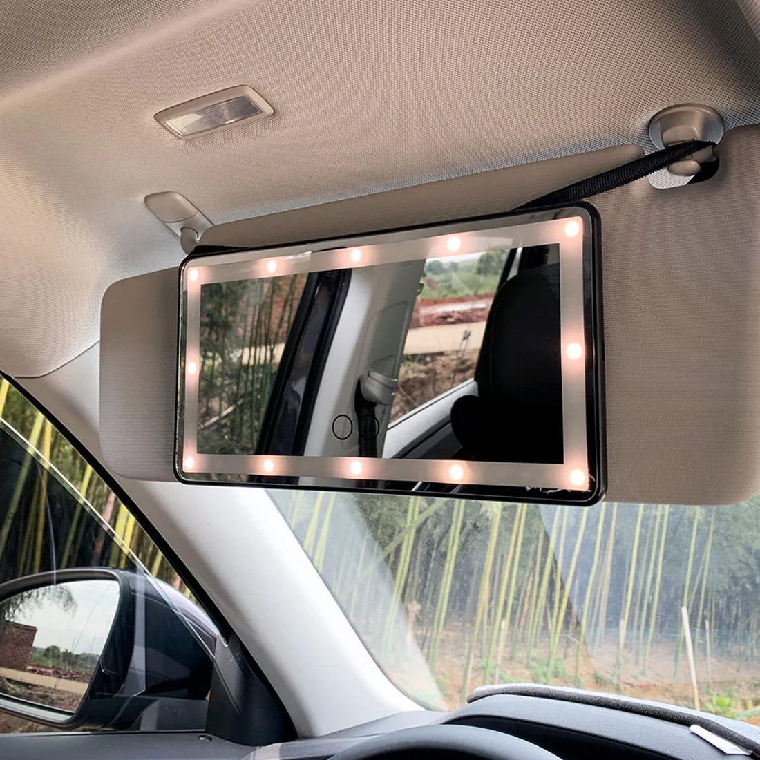 Miroir LED pare-soleil voiture
