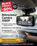 Caméra Rétroviseur de Voiture Full HD 1080P avec Caméra Arrière Grand Angle 170°