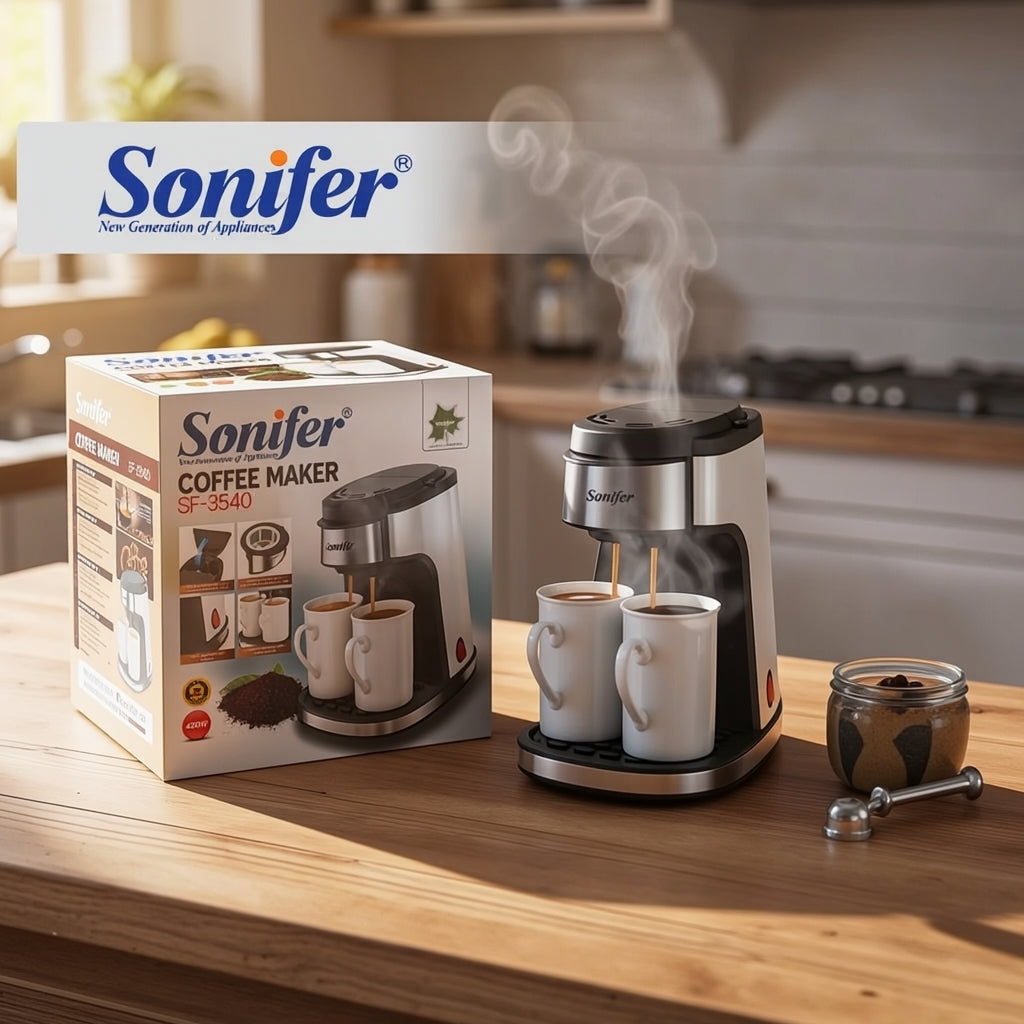 Machine à Café Filtre 2 Tasses SONIFER SF-3540