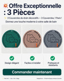 3 Couvercle de Drain Décoratif