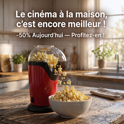 Machine à Popcorn Sans Huile – Popcorn Maison en Quelques Minutes