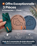 3 Couvercle de Drain Décoratif