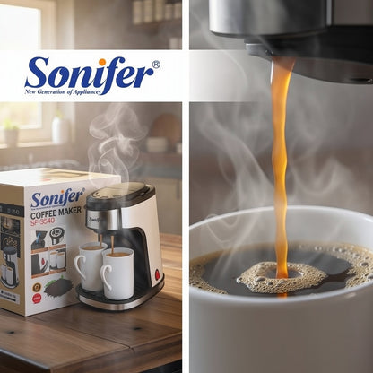 Machine à Café Filtre 2 Tasses SONIFER SF-3540