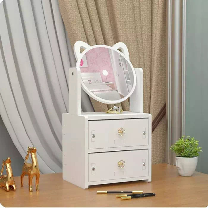 Boîte de Rangement Bijoux avec Miroir
