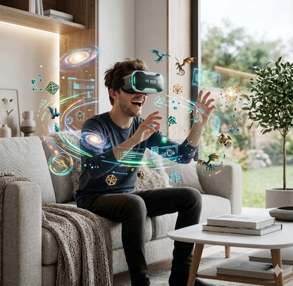 VR BOX 3D - Lunettes de Réalité Virtuelle