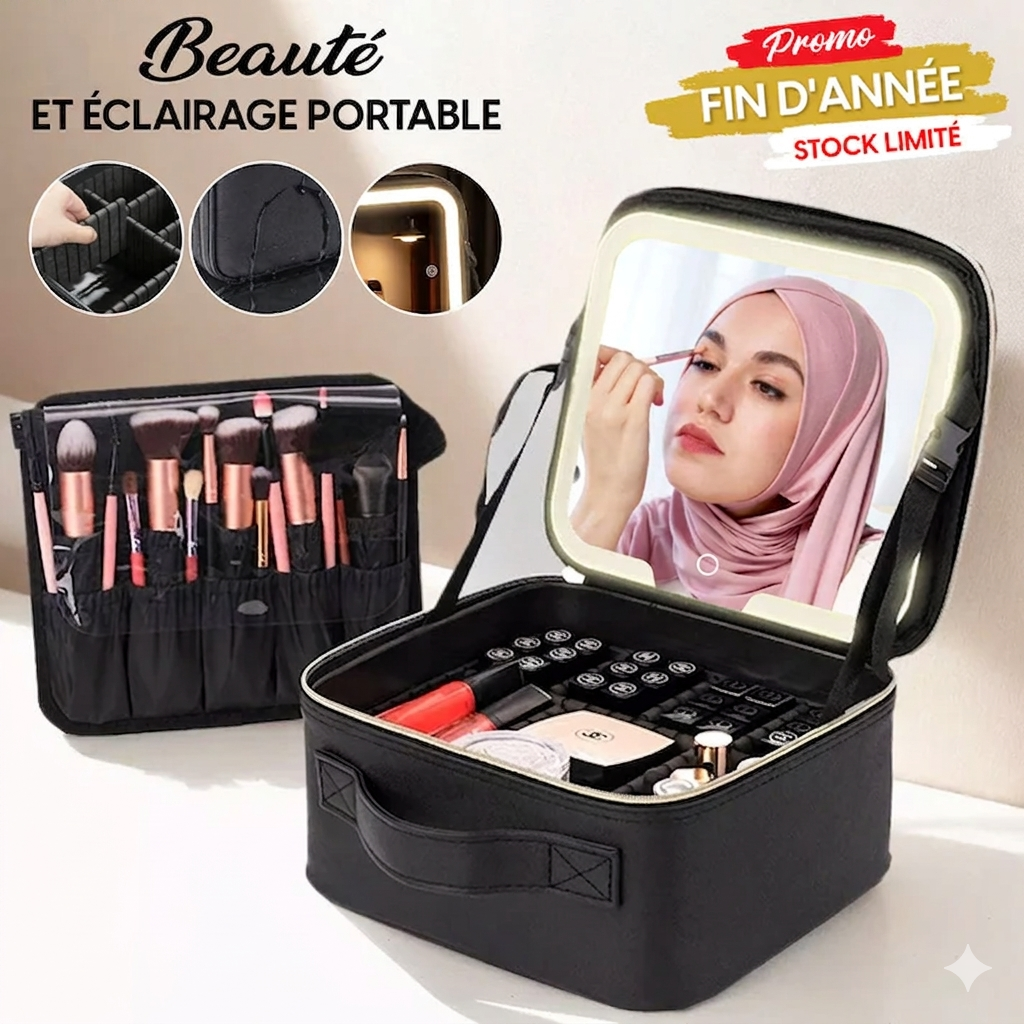 Trousse de Maquillage LED Professionnelle