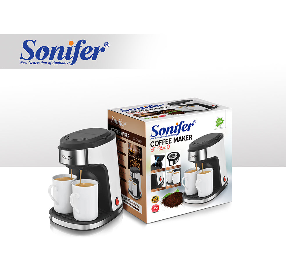 Machine à Café Filtre 2 Tasses SONIFER SF-3540