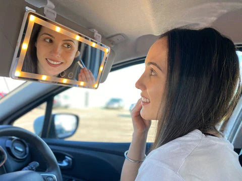 Miroir LED pare-soleil voiture