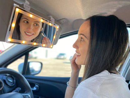 Miroir LED pare-soleil voiture