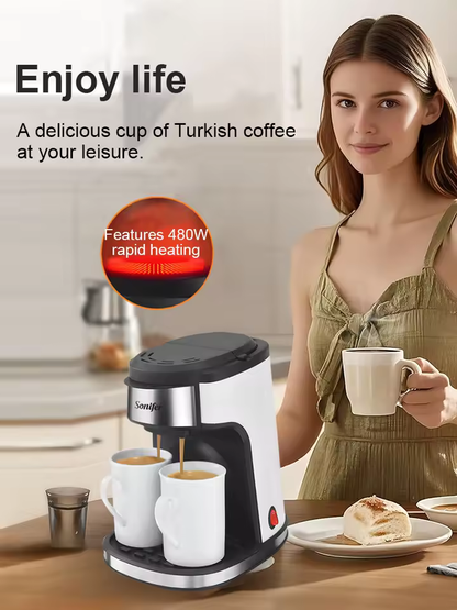 Machine à Café Filtre 2 Tasses SONIFER SF-3540