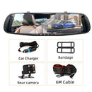 Caméra Rétroviseur de Voiture Full HD 1080P avec Caméra Arrière Grand Angle 170°