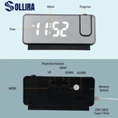 Horloge de Projection Multifonction