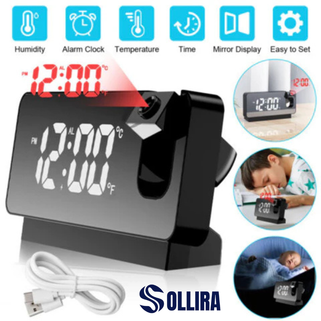 Horloge de Projection Multifonction