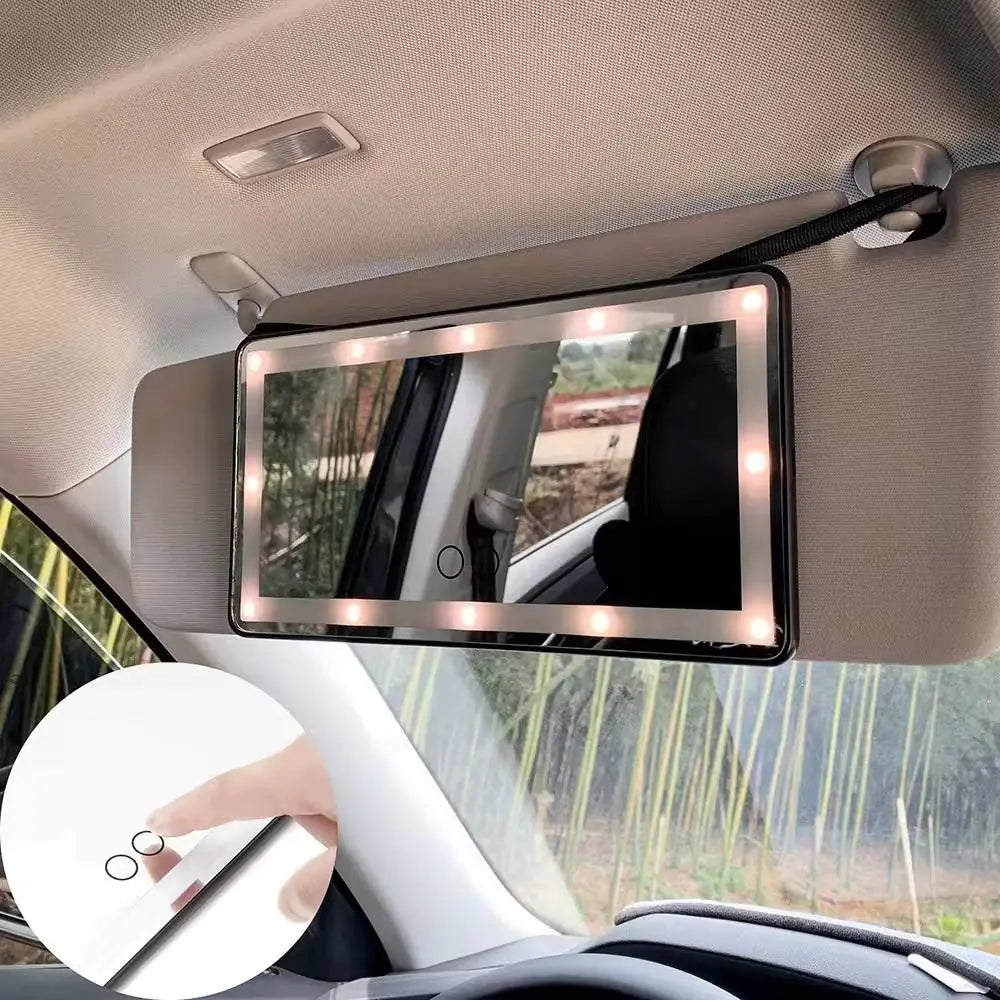 Miroir LED pare-soleil voiture