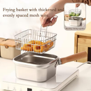 Kit de cuisson 4 en 1 en acier inoxydable – Friture, ébullition, vapeur et cuisson
