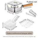 Kit de cuisson 4 en 1 en acier inoxydable – Friture, ébullition, vapeur et cuisson