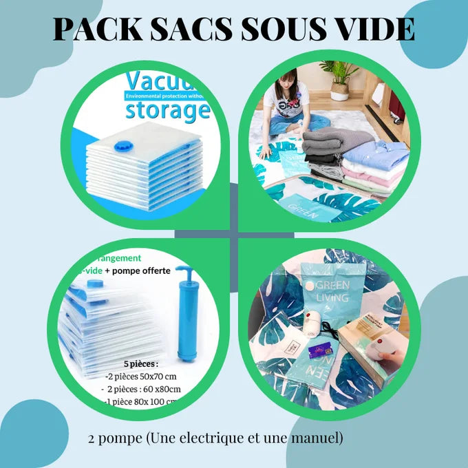 Sacs de Rangement Sous Vide
