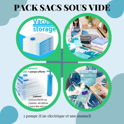 Sacs de Rangement Sous Vide
