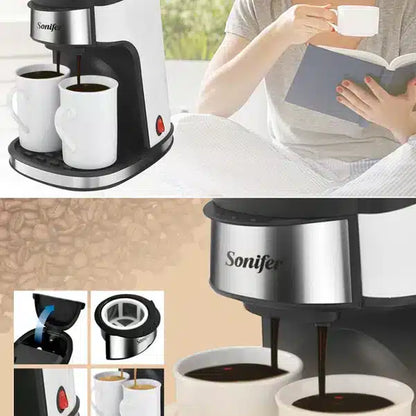 Machine à Café Filtre 2 Tasses SONIFER SF-3540