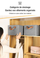 Boîte de rangement pliable avec couvercle transparent