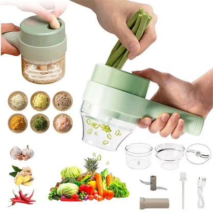 Coupe-légumes électrique 4 en 1