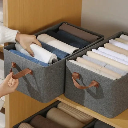 Boîte de rangement pliable avec couvercle transparent