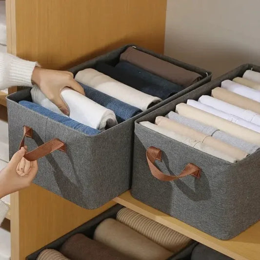 Boîte de rangement pliable avec couvercle transparent