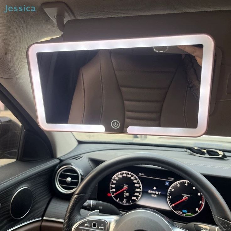 Miroir LED pare-soleil voiture