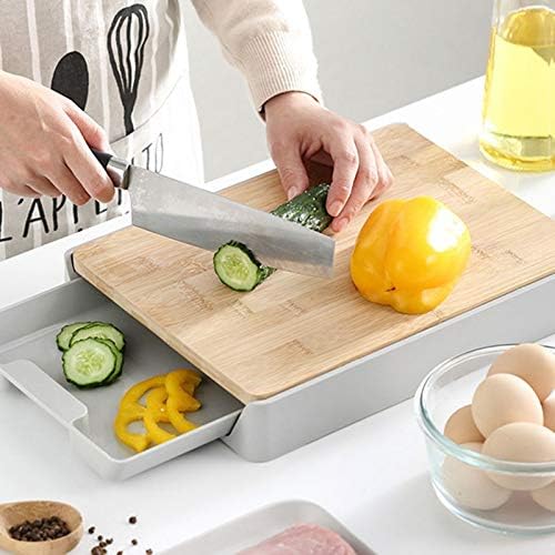 Planche à Découper avec Tiroir Pratique