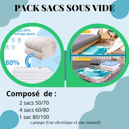 Sacs de Rangement Sous Vide
